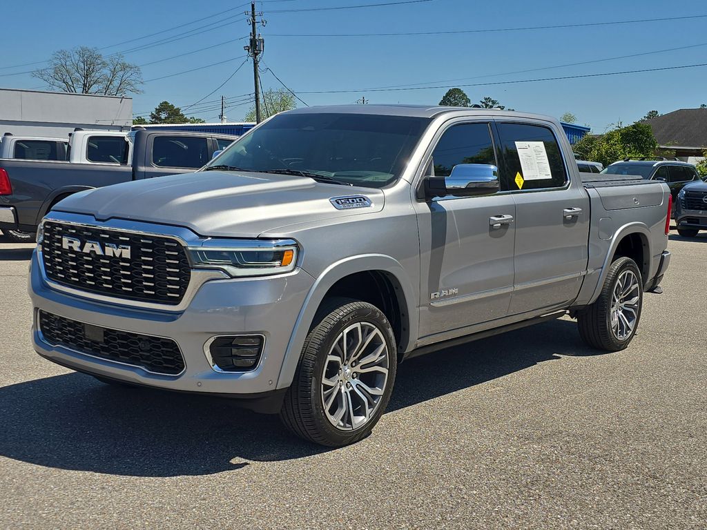 Billet Silver Metallic Clearcoat 2025 RAM 1500 Tungsten Crew Cab 4WD Pickup Truck Four-Wheel Drive 8-Speed Automatic