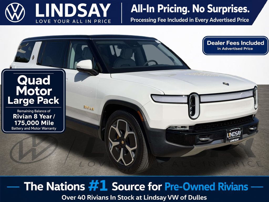 Glacier White 2024 Rivian R1S Adventure Quad Motor AWD SUV / Crossover All-Wheel Drive 1-Speed Automatic