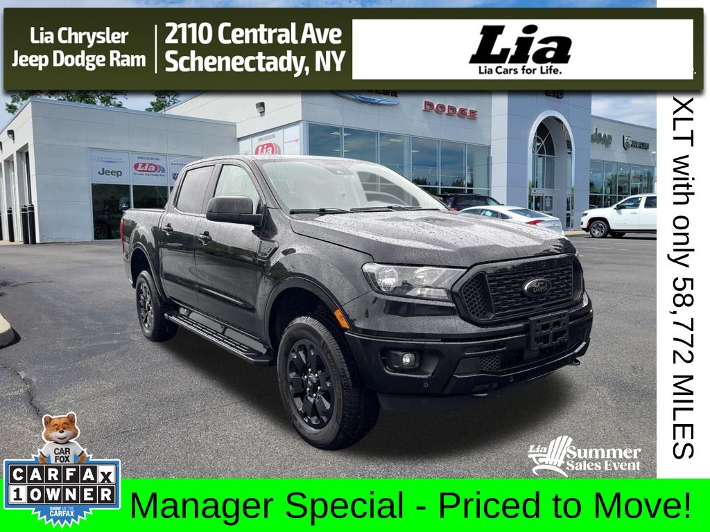Shadow Black 2021 Ford Ranger Pickup Truck Four-Wheel Drive Automatic