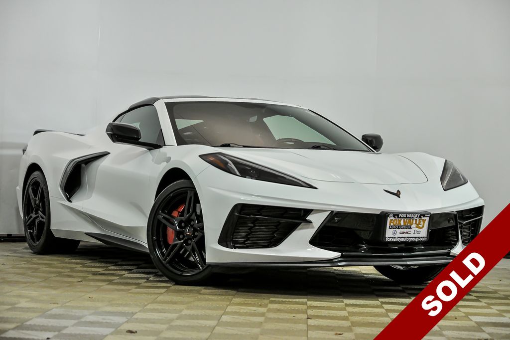 Arctic White 2021 Chevrolet Corvette Stingray 3LT Coupe RWD Coupe Rear-Wheel Drive 8-Speed Dual Clutch