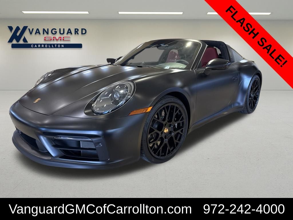 Jet Black Metallic 2024 Porsche 911 Convertible All-Wheel Drive 8-Speed Automatic