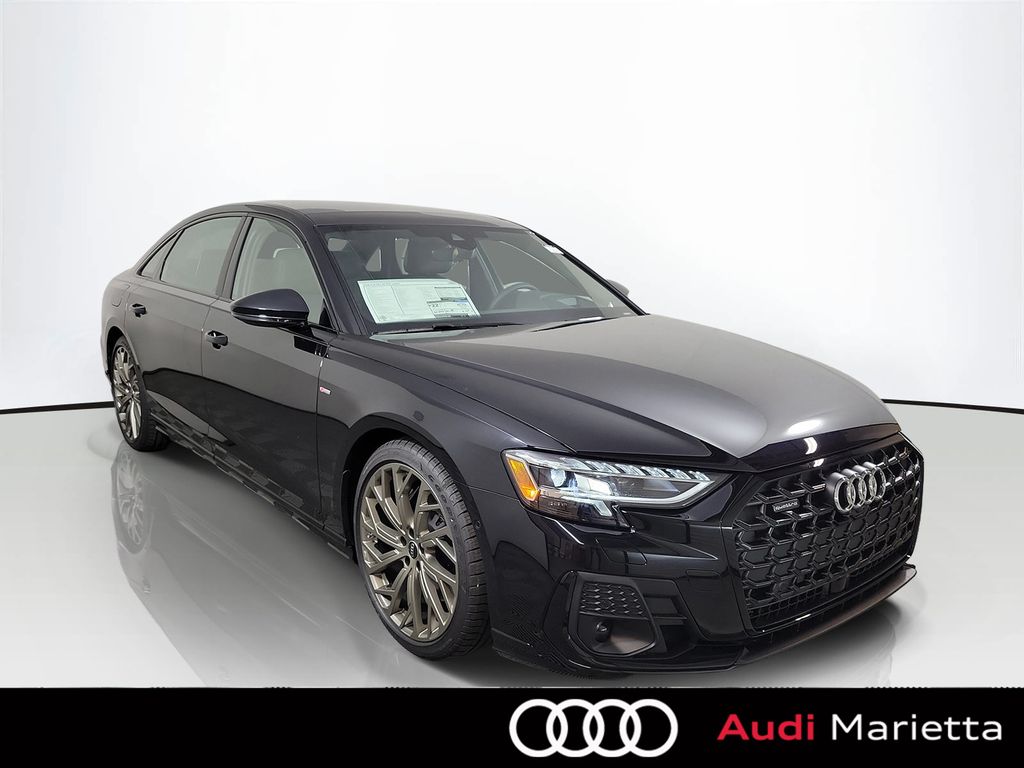 Sebring Black Crystal Effect 2026 Audi A8 Sedan All-Wheel Drive 8-Speed Automatic