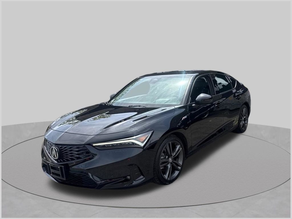 Black 2024 Acura Integra Sedan Front-Wheel Drive Continuously Variable Transmission
