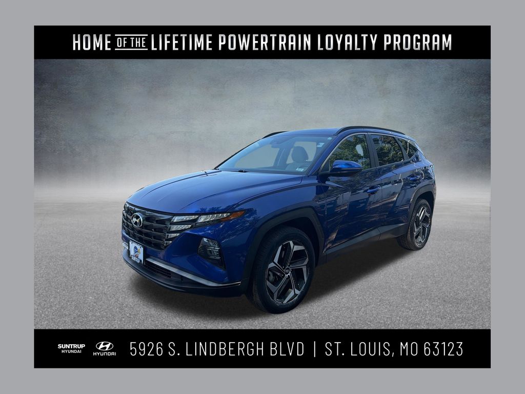 Intense Blue 2023 Hyundai Tucson SUV / Crossover All-Wheel Drive 8-Speed Automatic