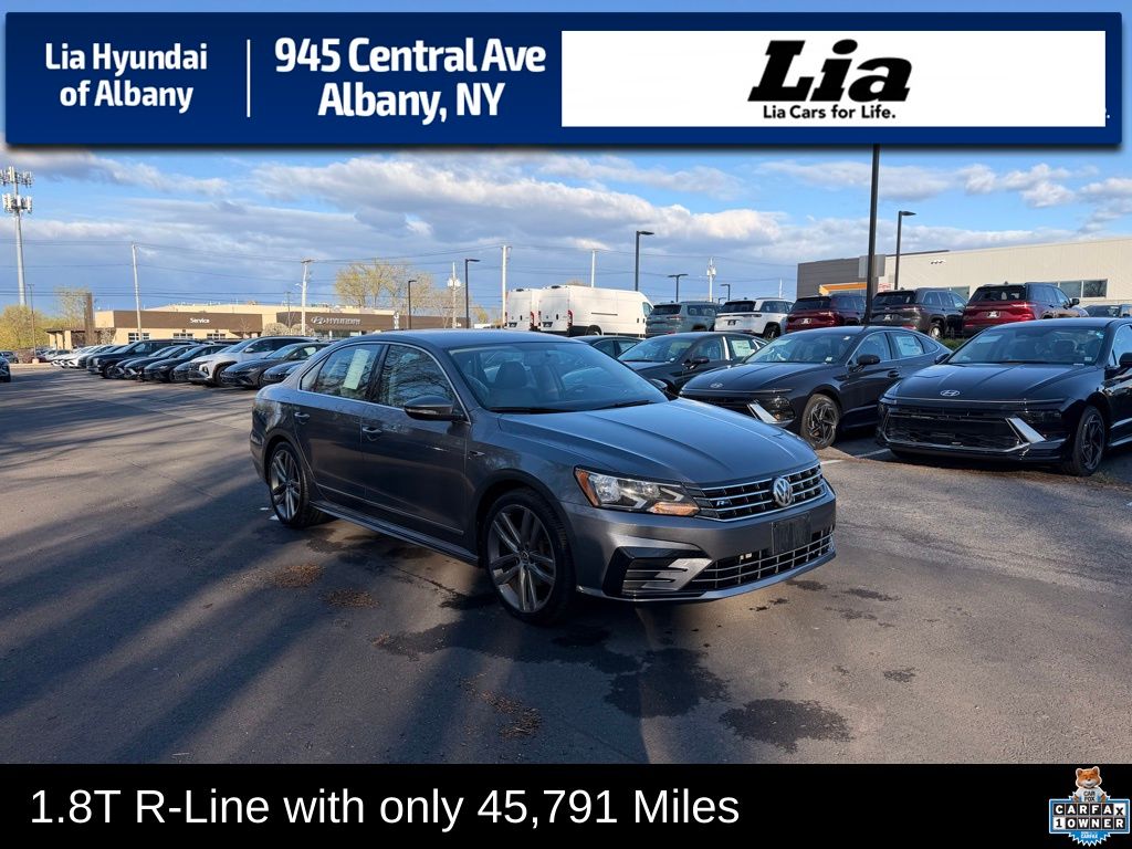 Platinum Gray Metallic 2017 Volkswagen Passat R-Line Sedan Front-Wheel Drive 6-Speed Automatic