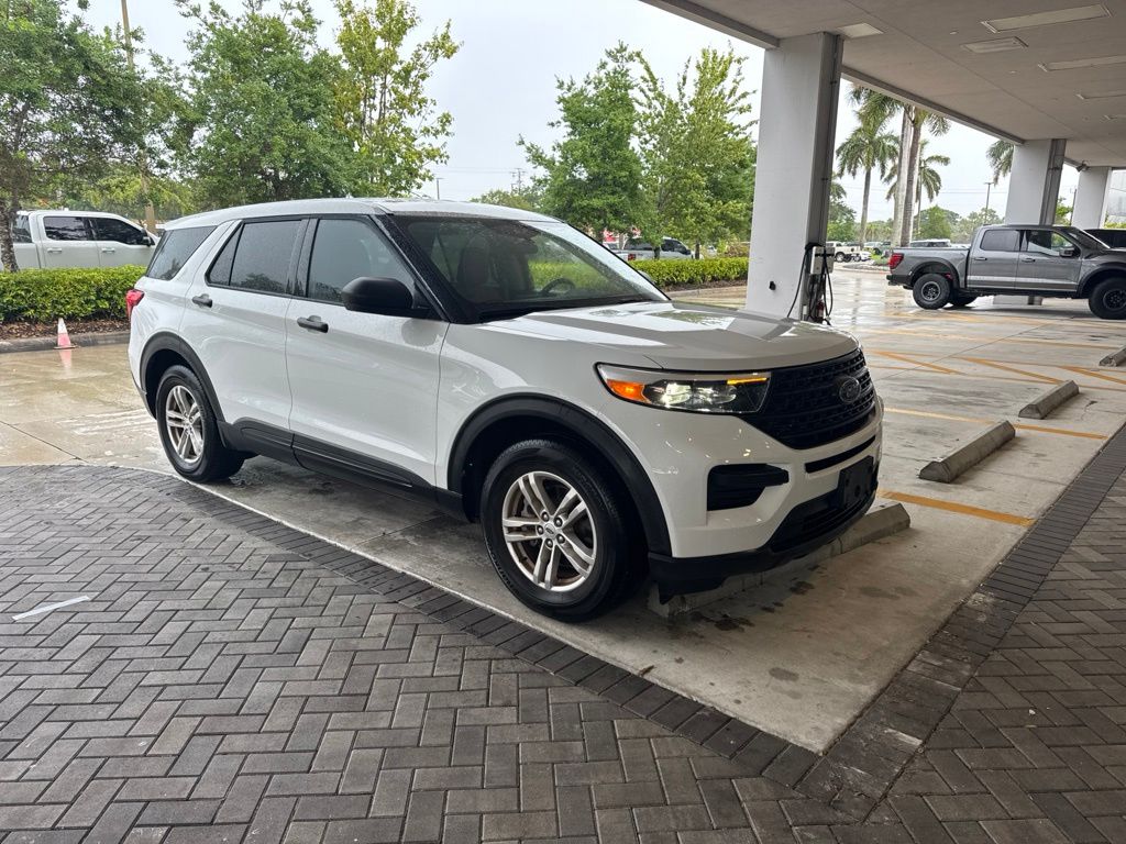 Oxford White 2023 Ford Explorer SUV / Crossover Rear-Wheel Drive Automatic