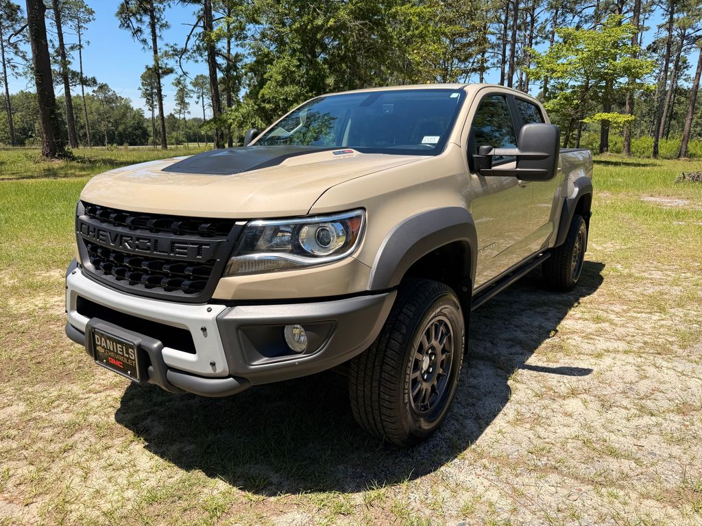 Sand Dune Metallic 2021 Chevrolet Colorado ZR2 Crew Cab 4WD Pickup Truck Four-Wheel Drive 6-Speed Automatic