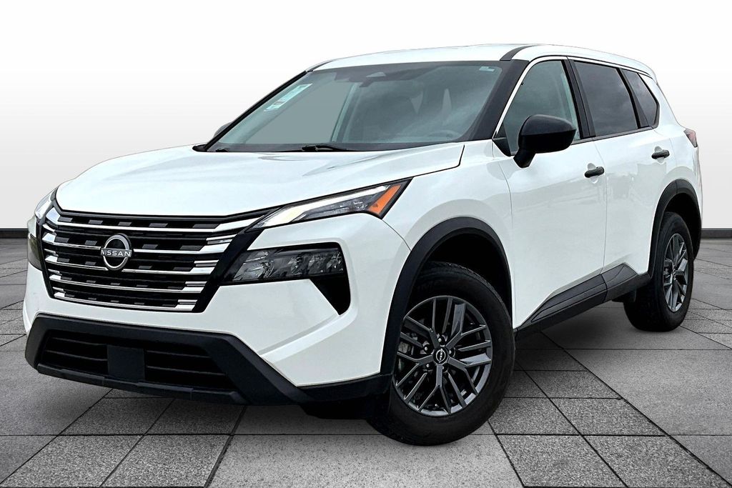 Glacier White 2024 Nissan Rogue S FWD SUV / Crossover Front-Wheel Drive Continuously Variable Transmission