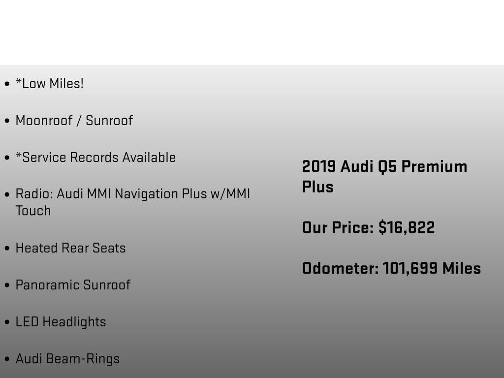 2019 Audi Q5 2.0T Premium Plus Gray at Audi Porsche Sewickley