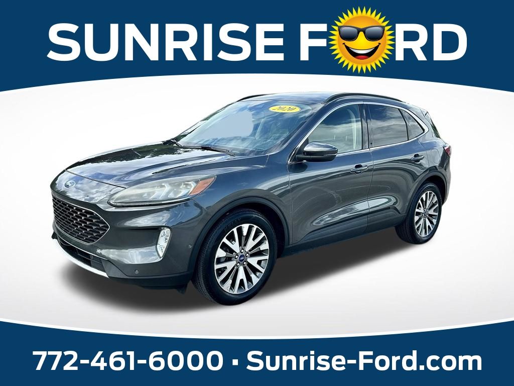 Gray (Magnetic) 2020 Ford Escape Hybrid Titanium FWD SUV / Crossover Front-Wheel Drive Continuously Variable Transmission