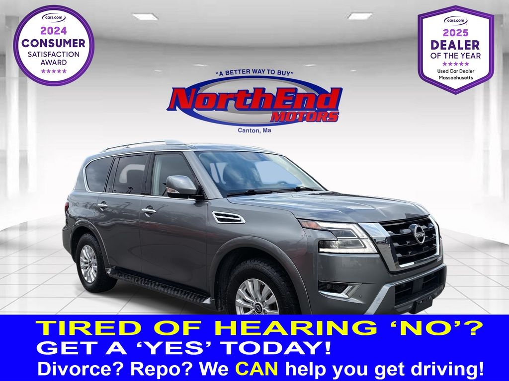 Gray (Gun Metallic) 2024 Nissan Armada SV 4WD SUV / Crossover Four-Wheel Drive 7-Speed Automatic