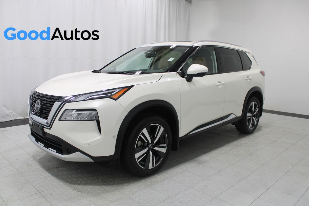Pearl White Tricoat 2023 Nissan Rogue SUV / Crossover All-Wheel Drive Continuously Variable Transmission