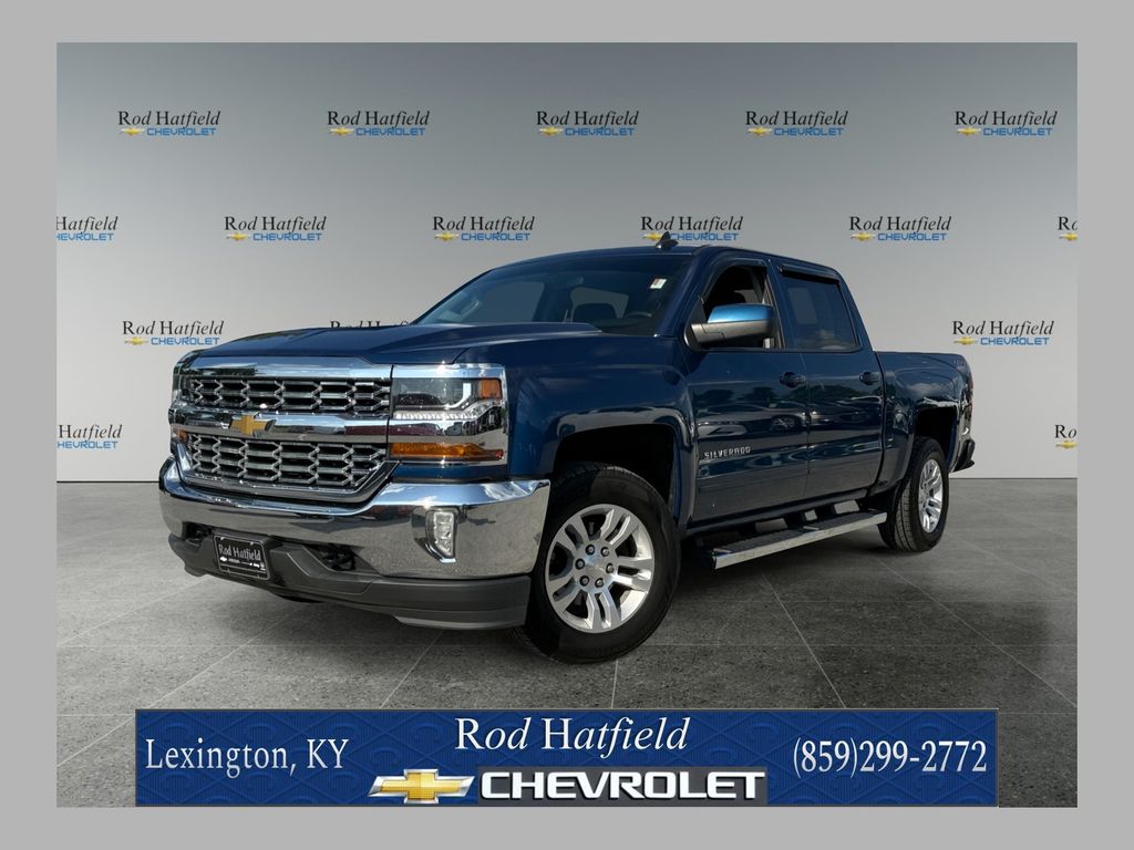 Deep Ocean Blue 2018 Chevrolet Silverado 1500 Pickup Truck Four-Wheel Drive 6-Speed Automatic Overdrive