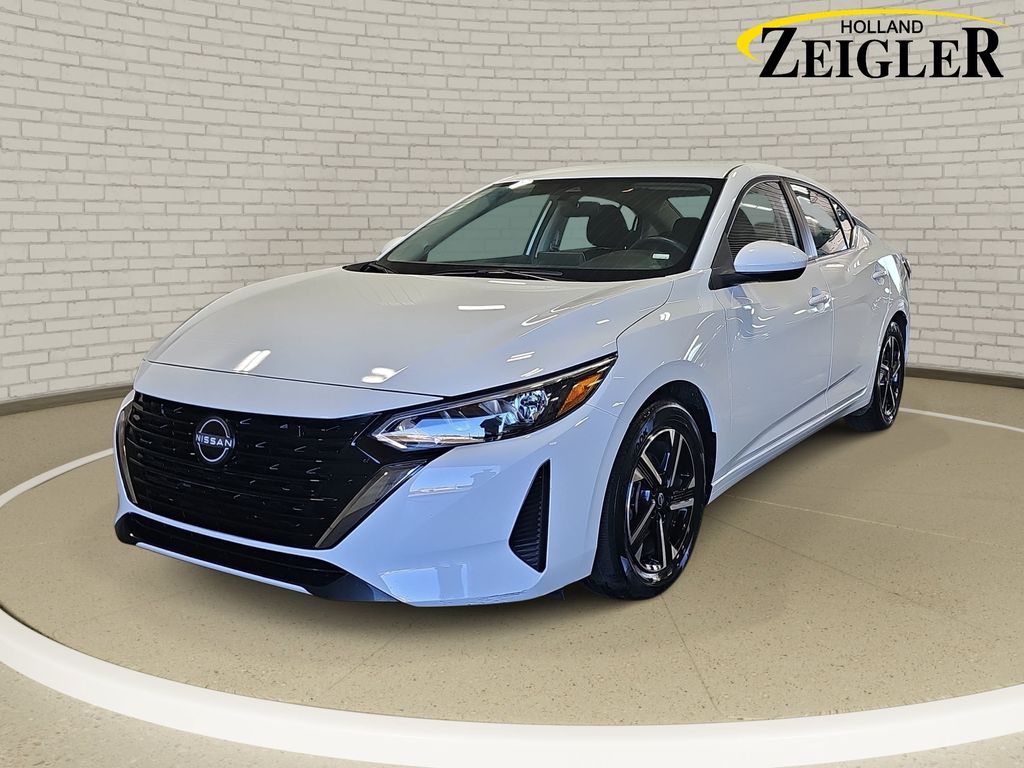 White (Fresh Powder) 2025 Nissan Sentra Sedan Front-Wheel Drive Continuously Variable Transmission