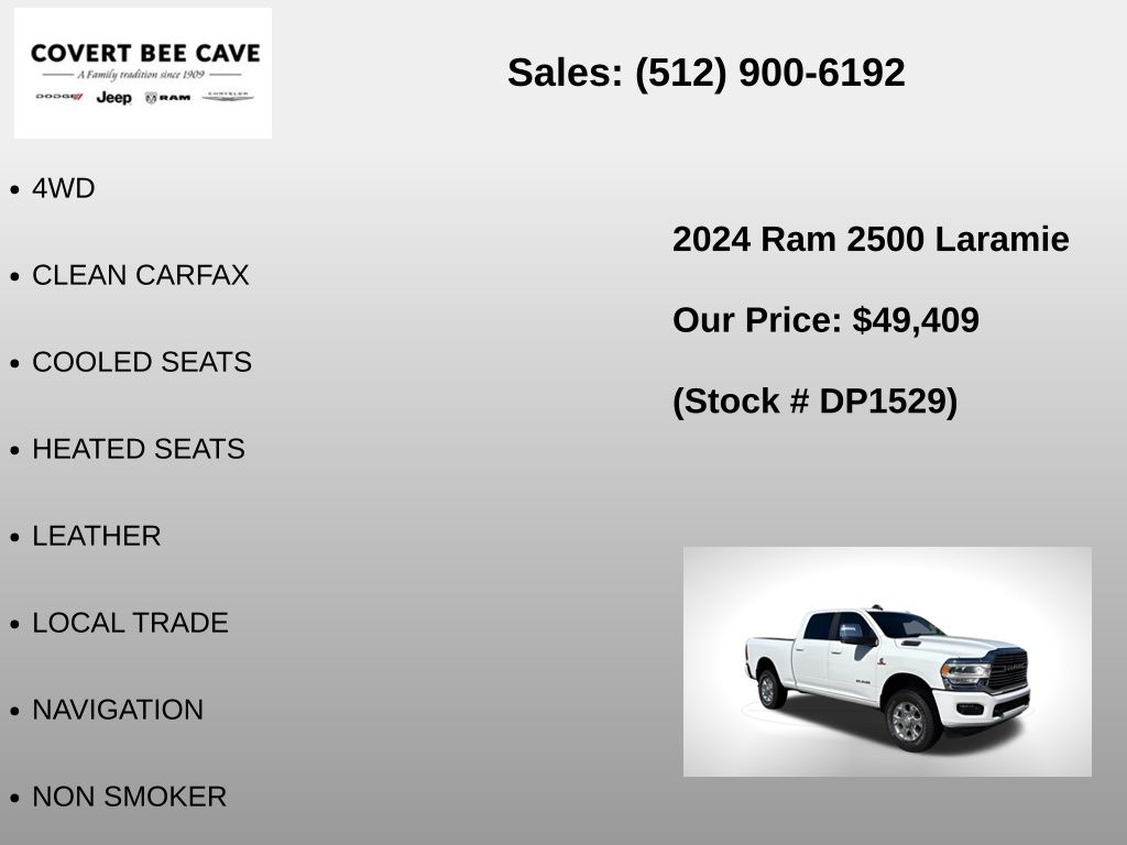 Used Car 2024 Ram 2500  Laramie For Sale Under $50,000 In Austin, Texas