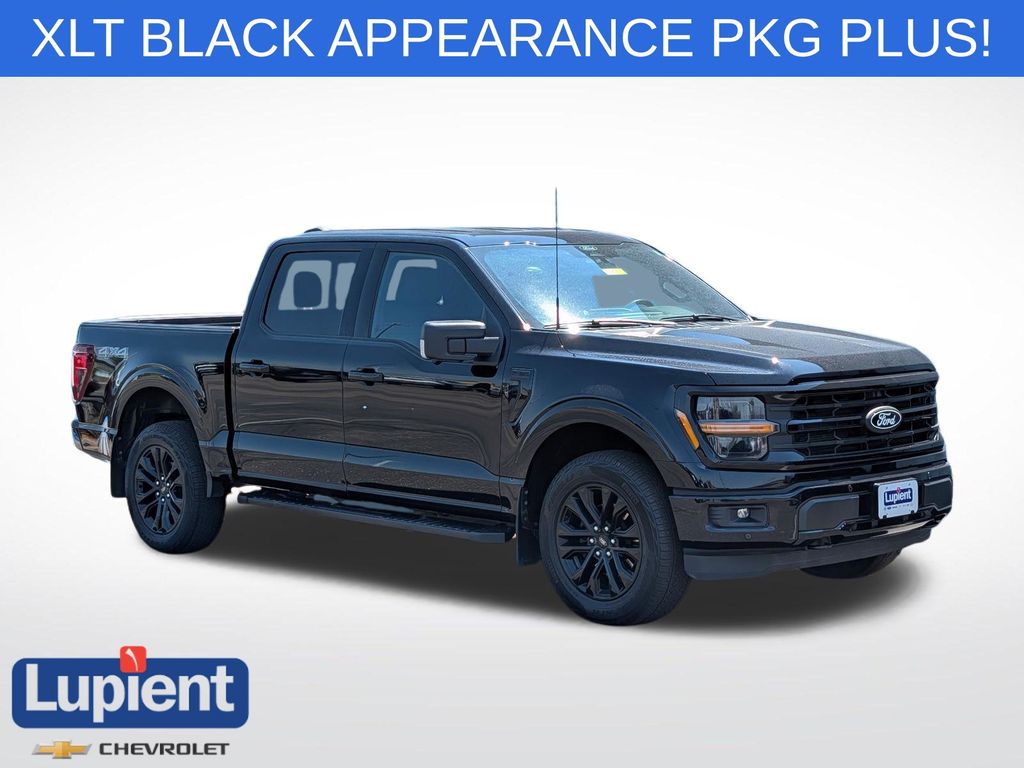 Agate Black Metallic 2024 Ford F-150 Pickup Truck Four-Wheel Drive Automatic
