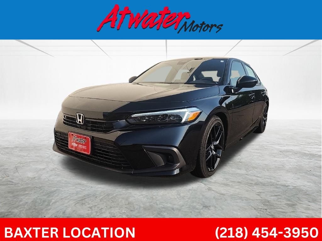 Black 2024 Honda Civic Sedan Front-Wheel Drive Continuously Variable Transmission