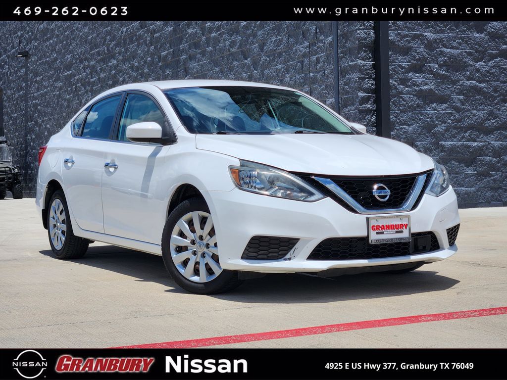 White (Fresh Powder) 2019 Nissan Sentra S FWD Sedan Front-Wheel Drive Continuously Variable Transmission