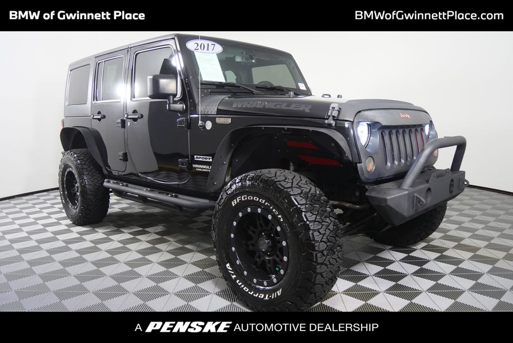Black Clearcoat 2017 Jeep Wrangler SUV / Crossover Four-Wheel Drive 6-Speed Manual