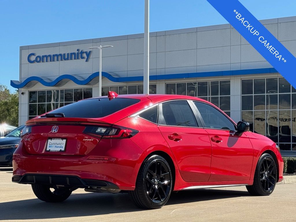 2025 Honda Civic Sport Red at Community Honda