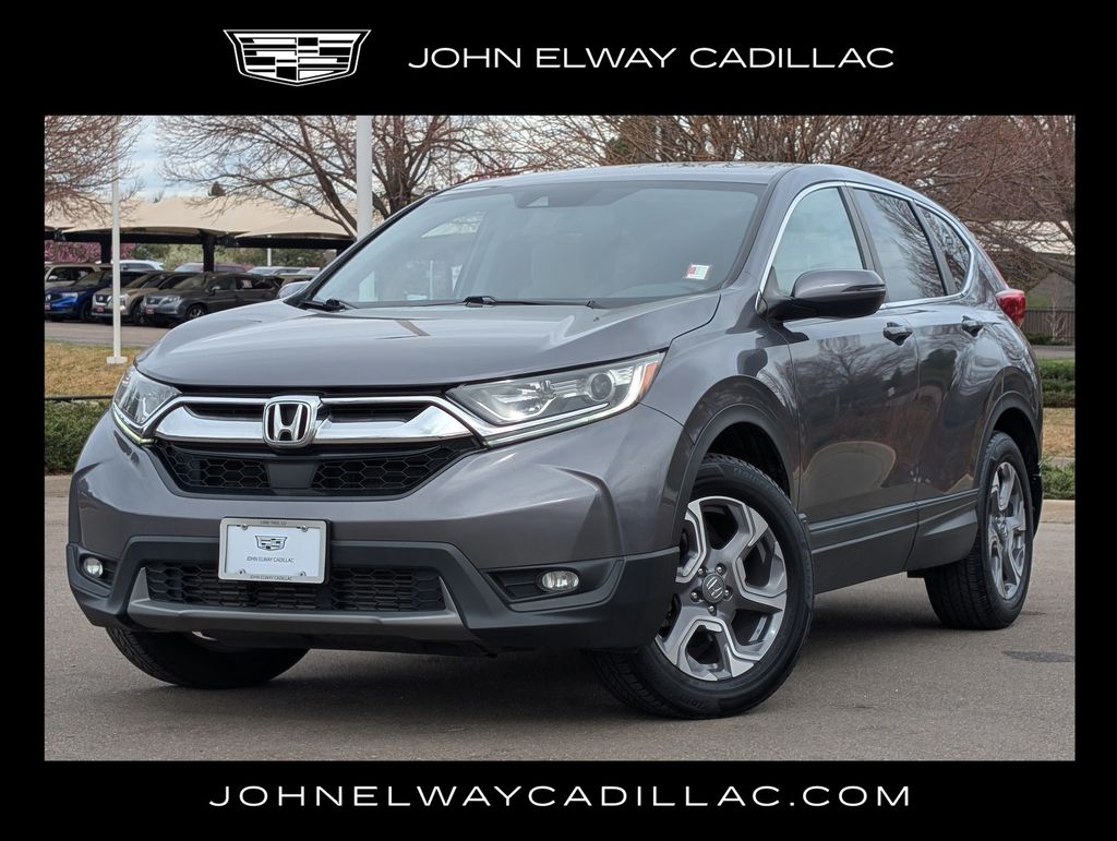 Gray (Modern Steel Metallic) 2019 Honda CR-V EX AWD SUV / Crossover All-Wheel Drive Continuously Variable Transmission