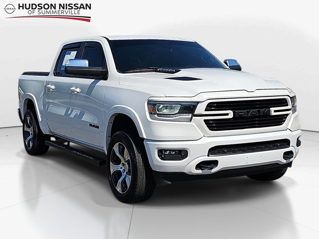Ivory White Tri-Coat Pearlcoat 2019 RAM 1500 Pickup Truck Four-Wheel Drive 8-Speed Automatic