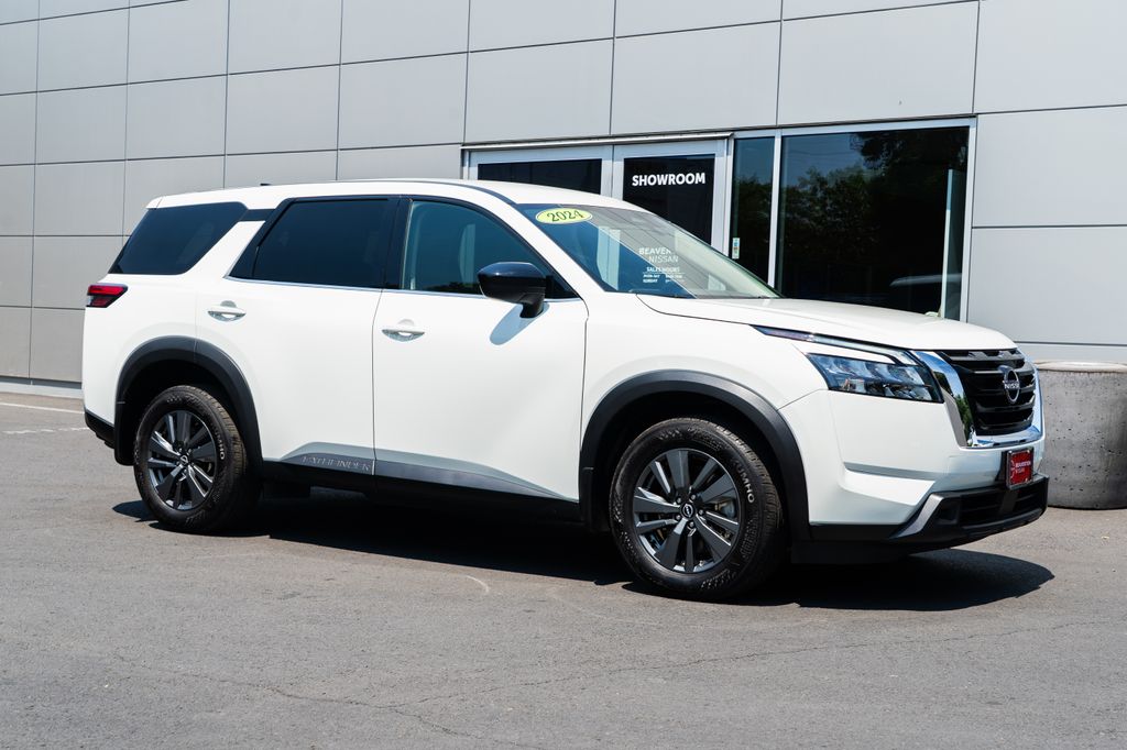 Glacier White 2024 Nissan Pathfinder SUV / Crossover All-Wheel Drive 9-Speed Automatic