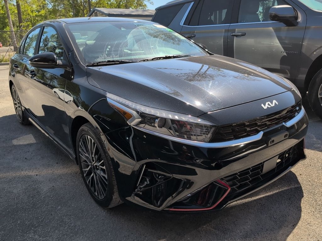 Aurora Black Pearl 2024 Kia Forte GT-Line FWD Sedan Front-Wheel Drive Continuously Variable Transmission