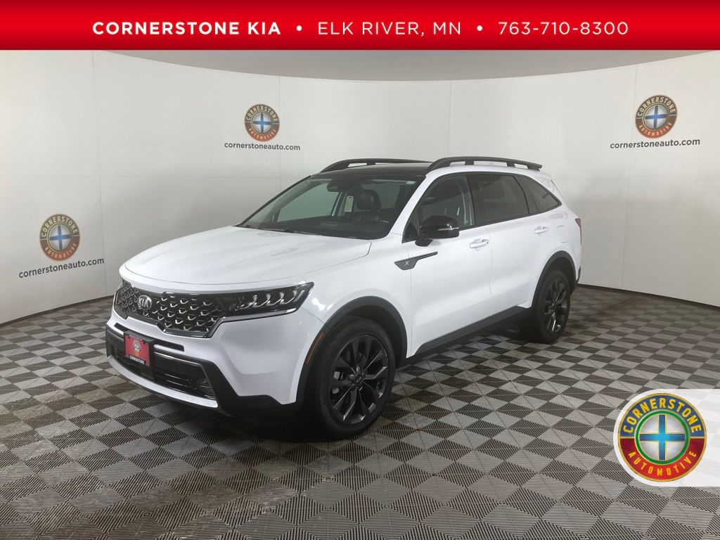 Glacial White Pearl 2021 Kia Sorento EX AWD SUV / Crossover All-Wheel Drive 8-Speed Dual Clutch