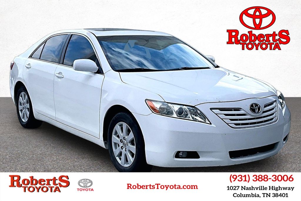 Super White 2008 Toyota Camry XLE V6 Sedan Front-Wheel Drive 6-Speed Automatic Overdrive