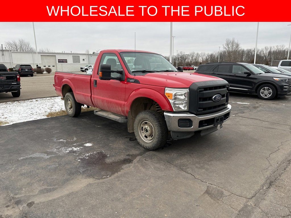 Vermillion Red 2013 Ford F-250 Super Duty XL LB 4WD Pickup Truck Four-Wheel Drive 6-Speed Automatic
