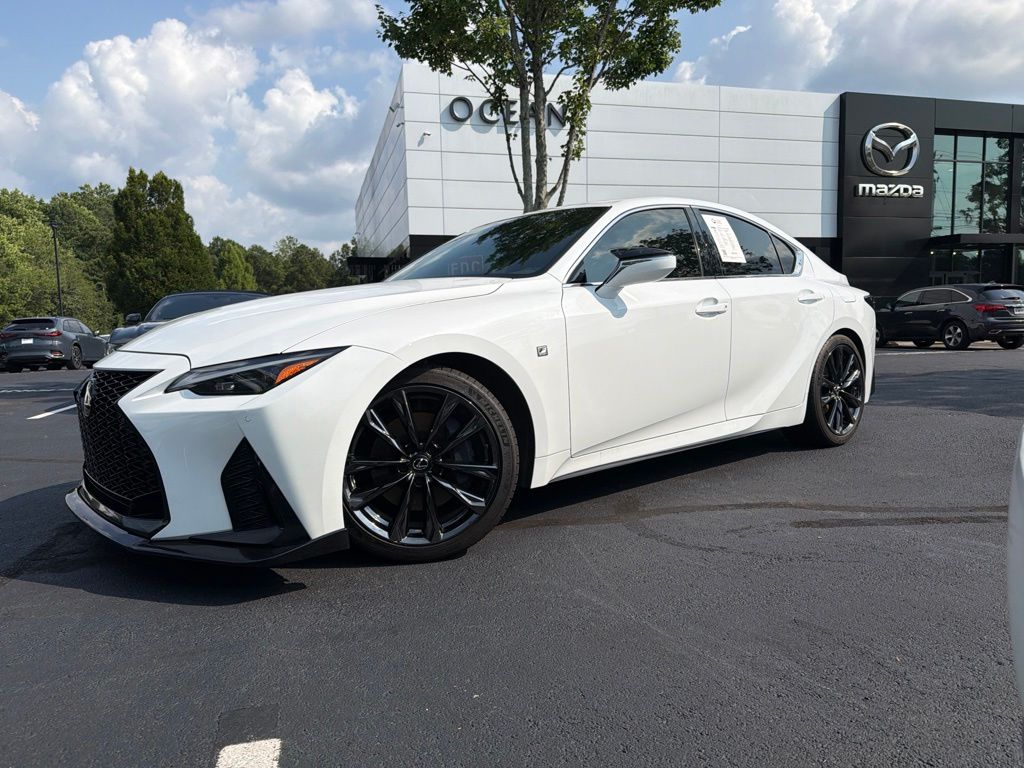 Ultra White 2022 Lexus IS Sedan Rear-Wheel Drive 8-Speed Automatic