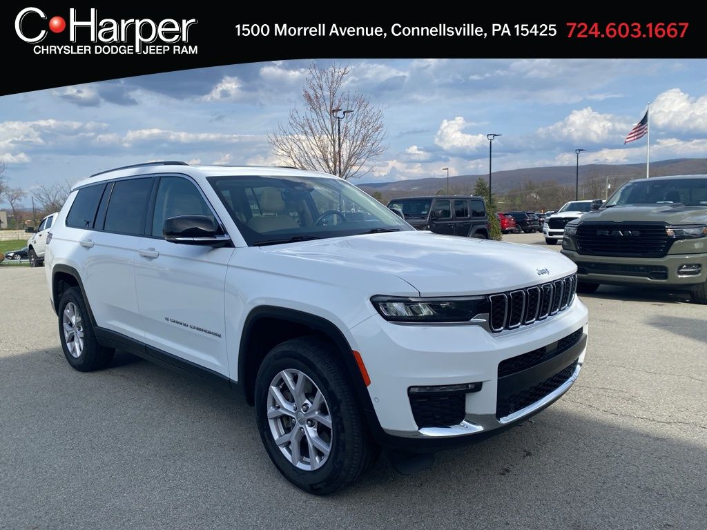 Bright White Clearcoat 2022 Jeep Grand Cherokee L Limited 4WD SUV / Crossover Four-Wheel Drive 8-Speed Automatic