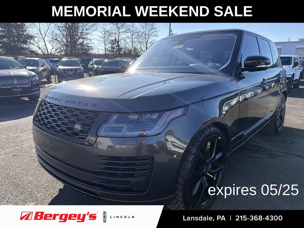 Gray 2019 Land Rover Range Rover V8 Supercharged 4WD SUV / Crossover All-Wheel Drive 8-Speed Automatic