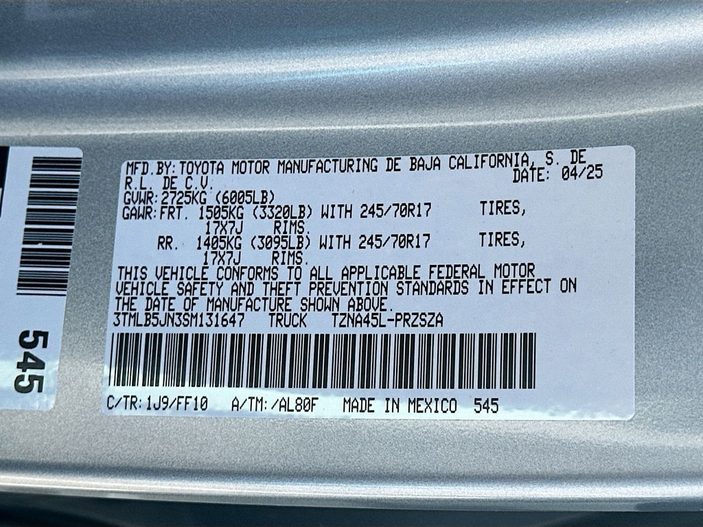 2025 Toyota Tacoma SR5 22