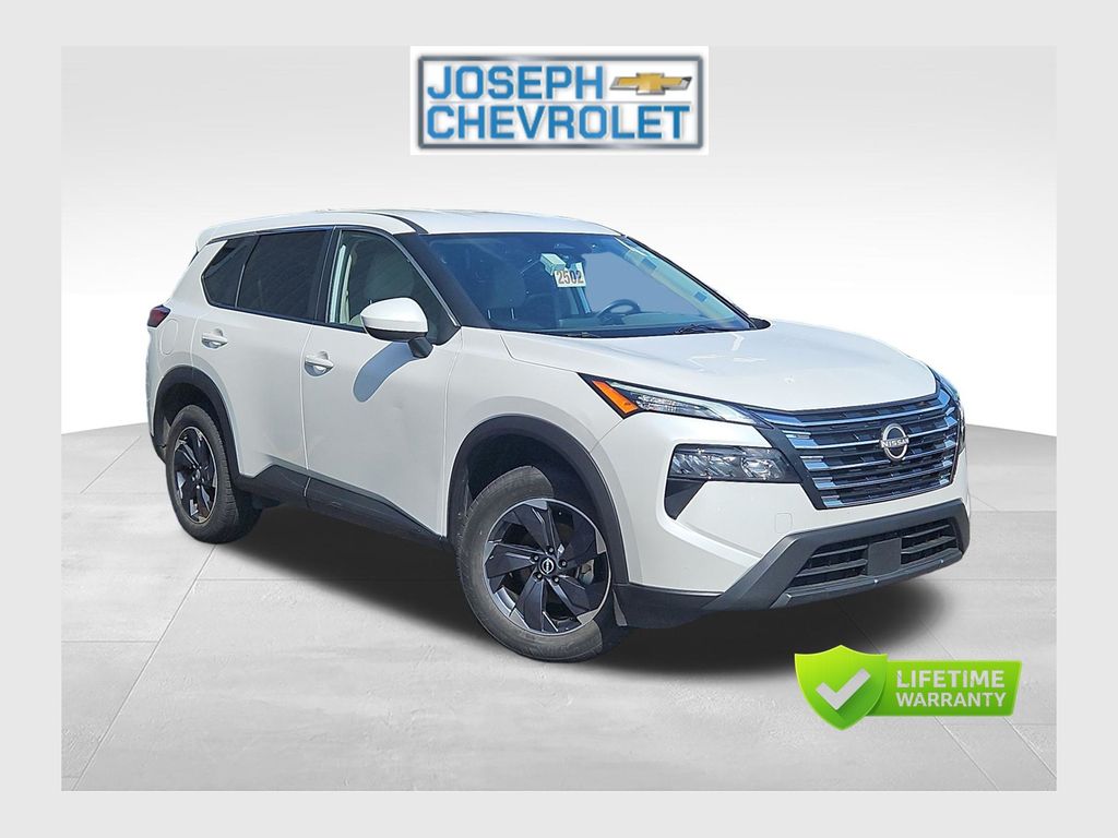 White Pearl 2025 Nissan Rogue SUV / Crossover All-Wheel Drive Continuously Variable Transmission