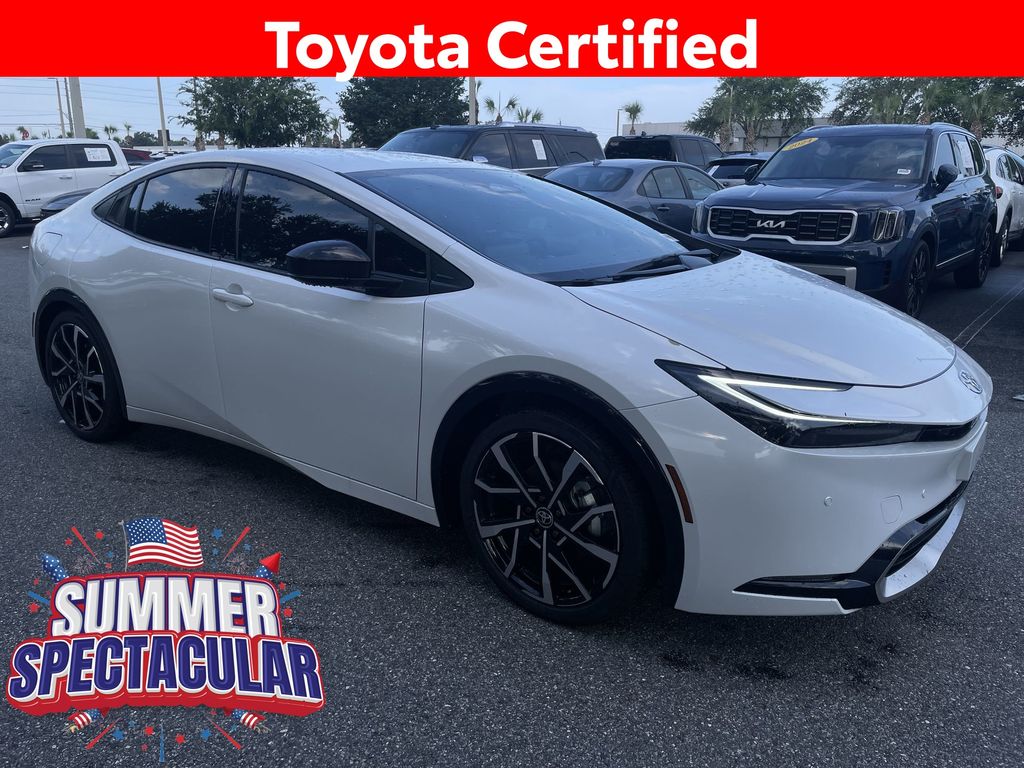 Pearl 2025 Toyota Prius Plug-In Hybrid Hatchback Front-Wheel Drive Continuously Variable Transmission