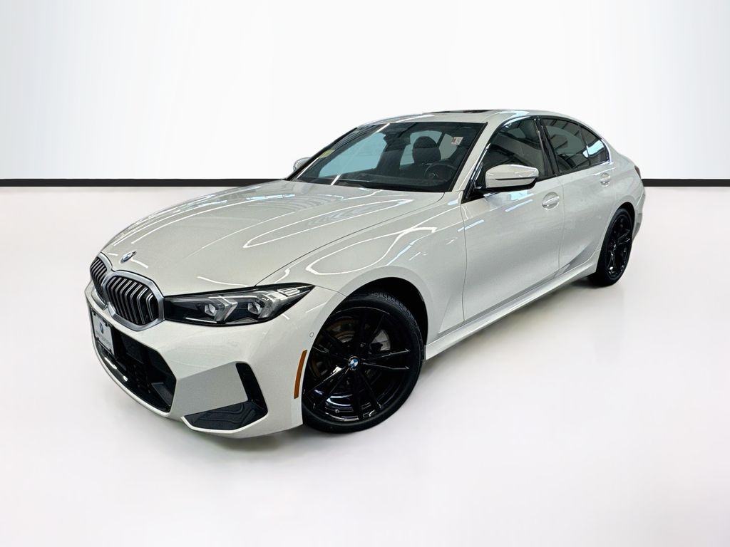 Alpine White 2023 BMW 3 Series Sedan All-Wheel Drive 8-Speed Automatic
