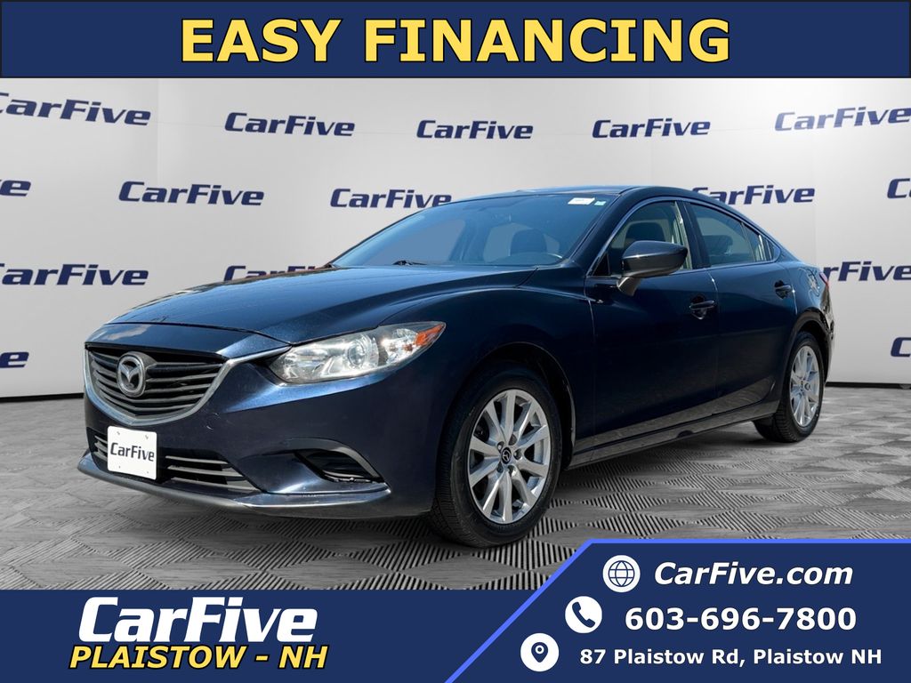Deep Crystal Blue 2015 Mazda MAZDA6 i Sport Sedan Front-Wheel Drive 6-Speed Automatic
