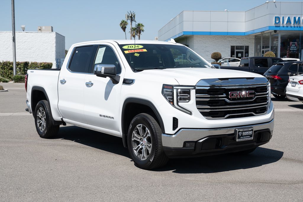 Summit White 2026 GMC Sierra 1500 Pickup Truck Four-Wheel Drive Automatic