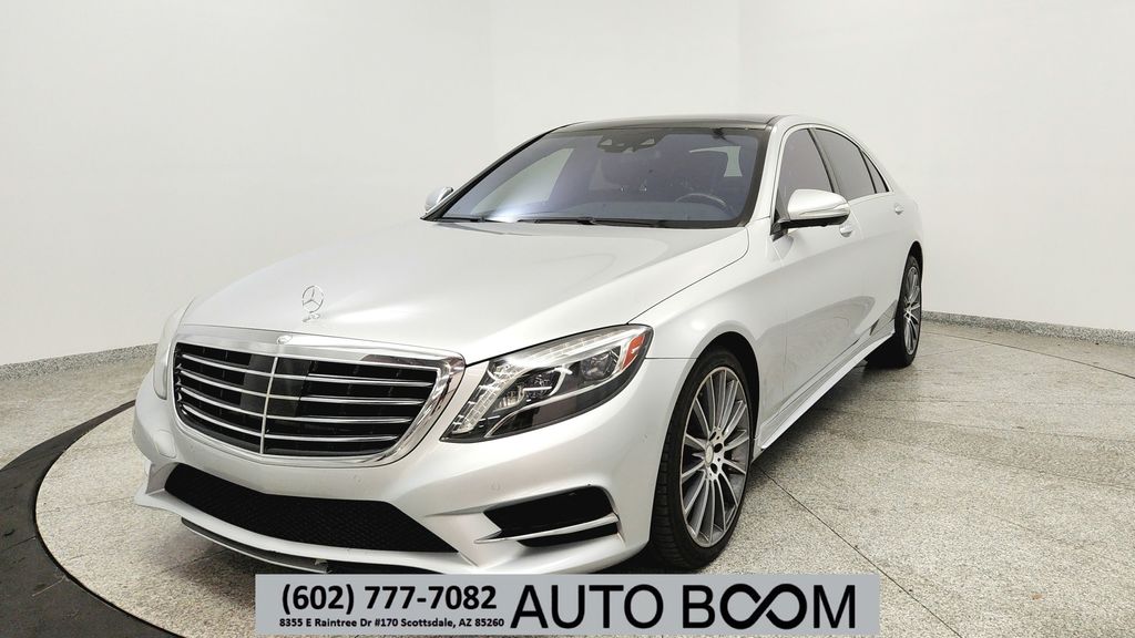 Iridium Silver Metallic 2015 Mercedes-Benz S-Class Sedan Rear-Wheel Drive 7-Speed Automatic