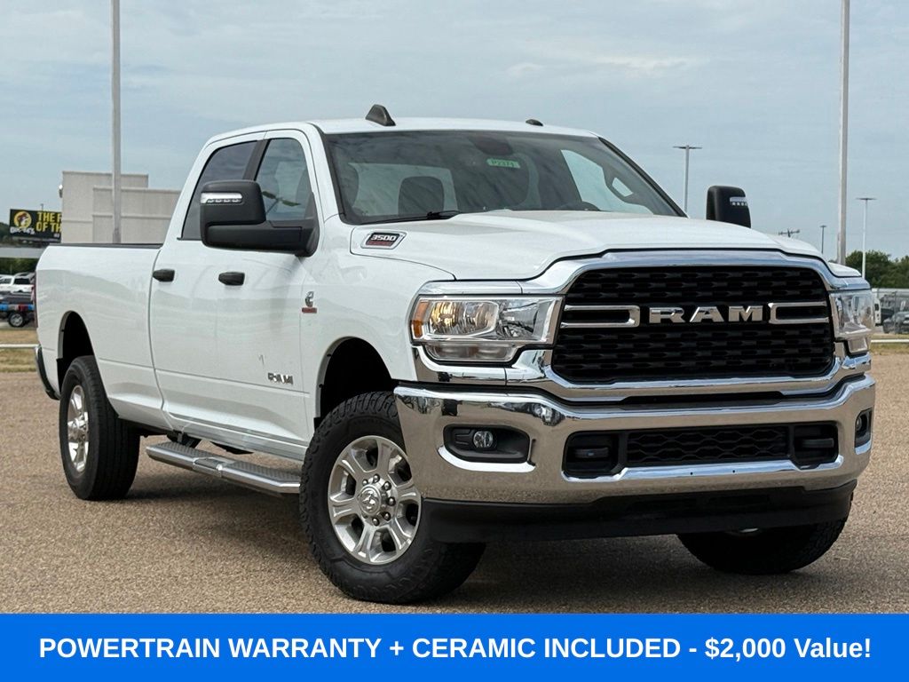 Bright White Clearcoat 2024 RAM 3500 Pickup Truck Four-Wheel Drive 6-Speed Automatic