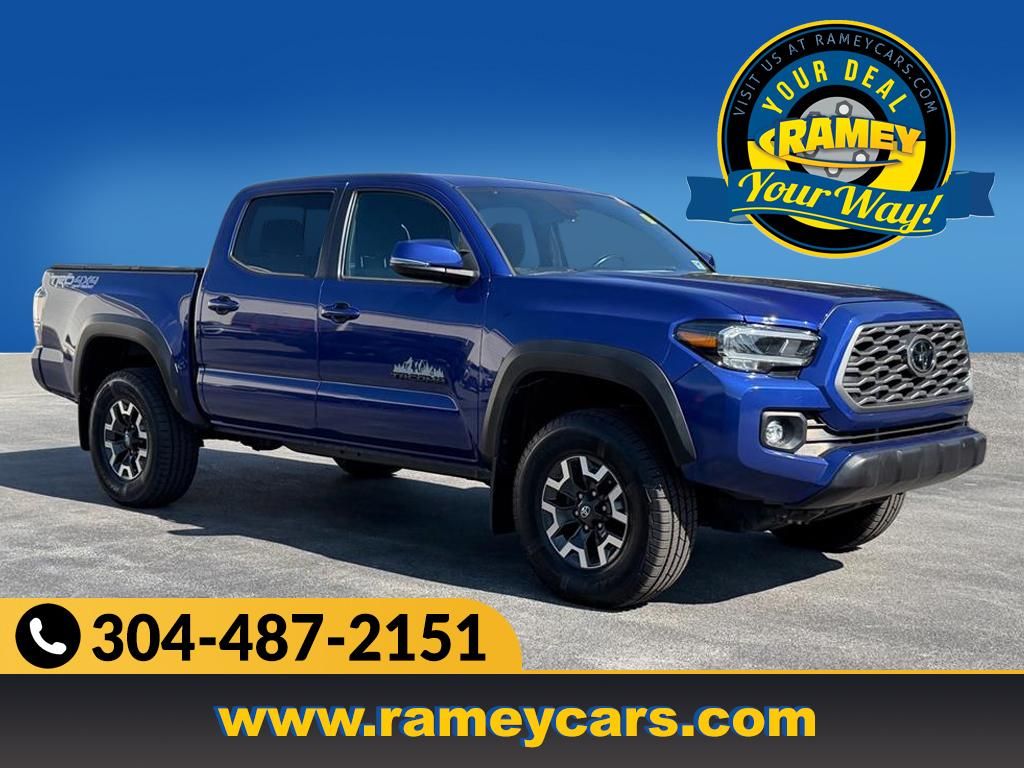 Blue Crush Metallic 2023 Toyota Tacoma Pickup Truck Four-Wheel Drive 6-Speed Automatic