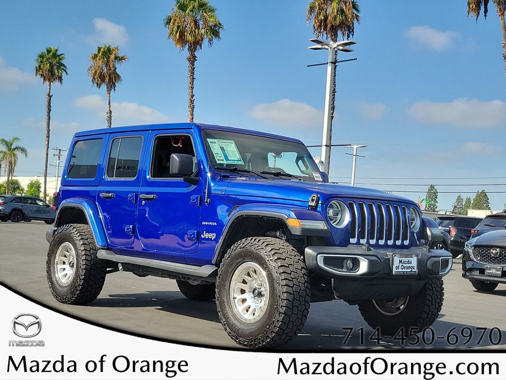 Ocean Blue Metallic Clearcoat 2020 Jeep Wrangler SUV / Crossover Four-Wheel Drive 8-Speed Automatic