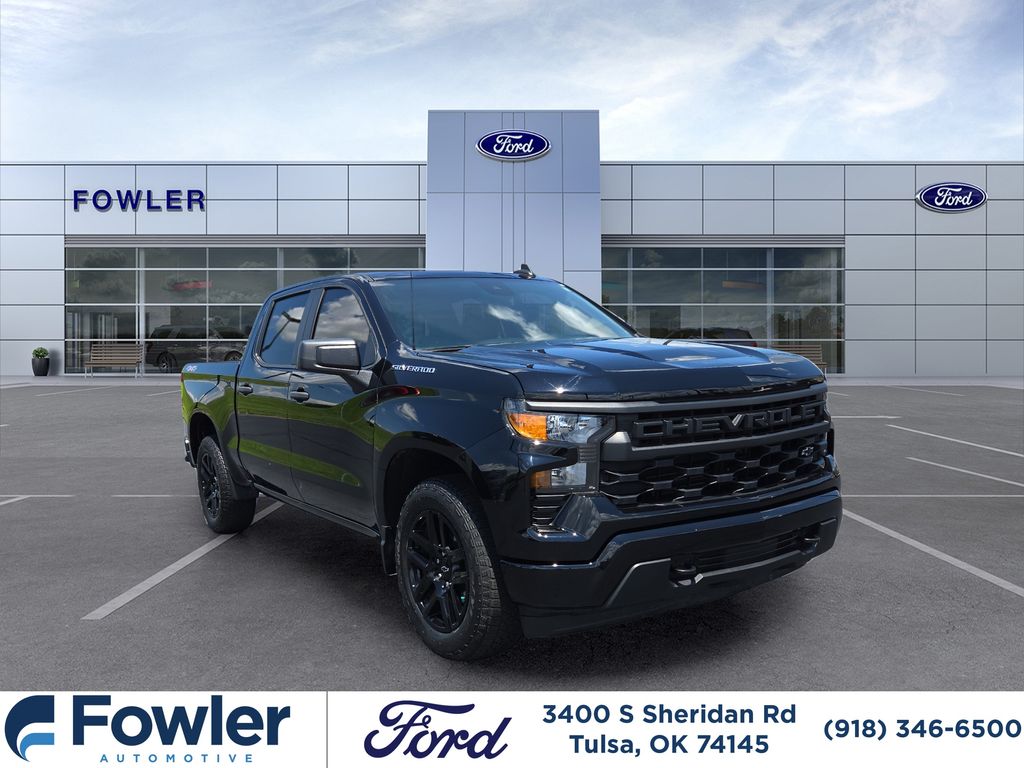 Black 2024 Chevrolet Silverado 1500 Pickup Truck Four-Wheel Drive 8-Speed Automatic