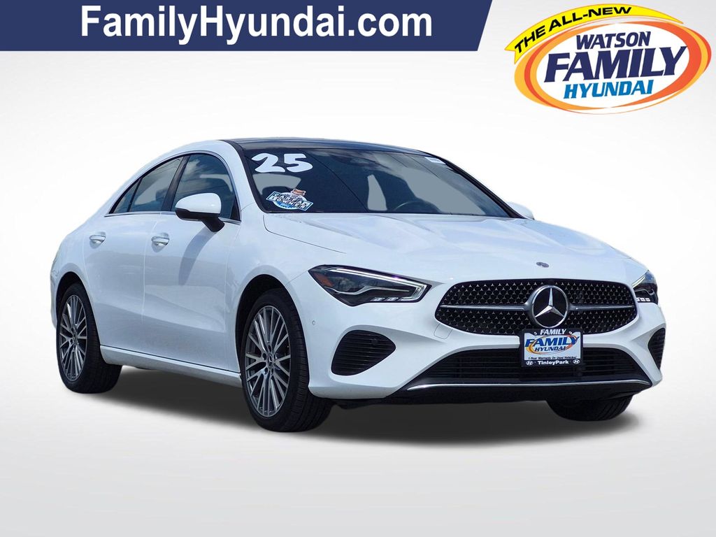 Polar White 2025 Mercedes-Benz CLA Coupe All-Wheel Drive 8-Speed Dual Clutch