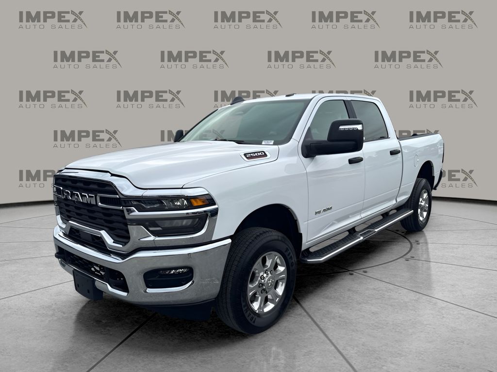 Bright White Clearcoat 2026 RAM 2500 Big Horn Crew Cab 4WD Pickup Truck Four-Wheel Drive 8-Speed Automatic