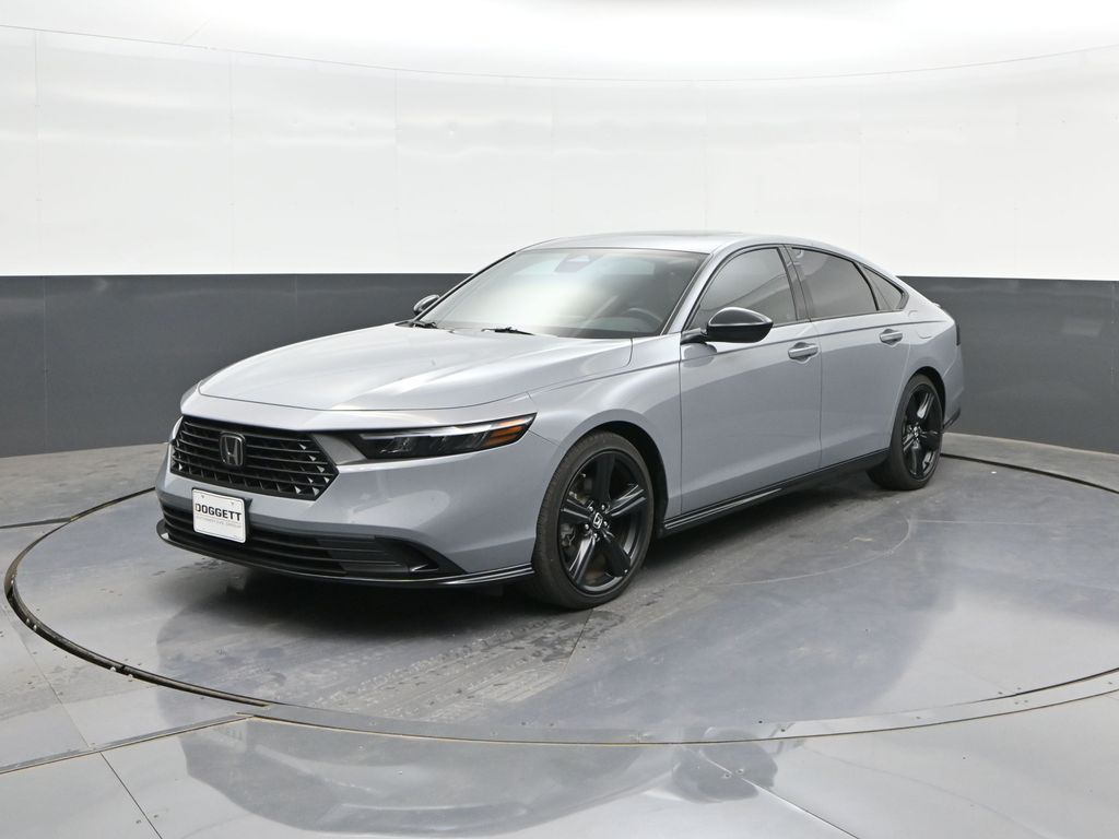 Gray 2025 Honda Accord Hybrid Sedan Front-Wheel Drive Continuously Variable Transmission