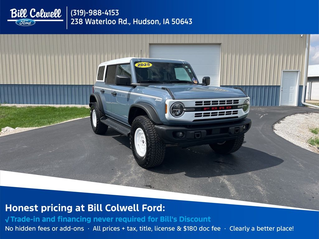 Blue (Azure Gray Metallic Tri-Coat) 2025 Ford Bronco SUV / Crossover Four-Wheel Drive Automatic