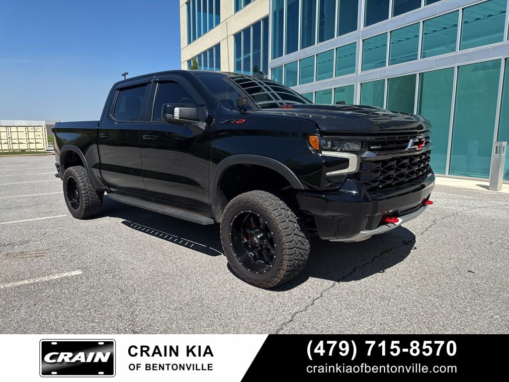 Black 2024 Chevrolet Silverado 1500 ZR2 Crew Cab 4WD Pickup Truck Four-Wheel Drive Automatic